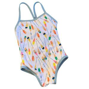 Pearl Street Swim Painted Oars One Piece Swimsuit USA 12 Months